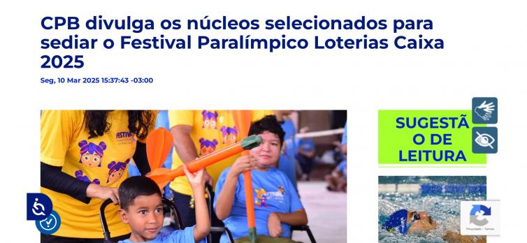 Autor da foto: Comitê Paralímpico Brasileiro (CPB)