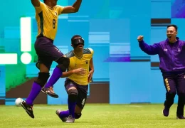 Brasil é hepatcampeão da Copa América de futebol de cegos em SP