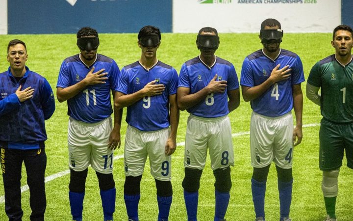 Brasil encara Costa Rica na semi da Copa América de futebol de cegos