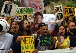 Ato em São Paulo cobra neutralidade da Meta nas eleições